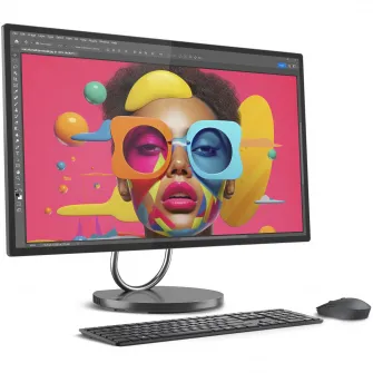 Sistem All-in-One Lenovo Yoga AIO 32ILL10 cu procesor Intel® Core™ Ultra 7 258V pana la 4.8GHz, 31.5'', UHD, IPS, 32GB LPDDR5x, 1TB SSD M.2 2280 PCIe 4.0x4 NVMe, NVIDIA® GeForce RTX™ 4050 6GB GDDR6, Windows 11 Home, Storm Grey, 3Y Premium Care