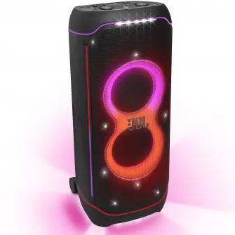 Sistem audio JBL Partybox Ultimate, 1100 W, Original Pro Sound, Dolby Atmos, Wi-Fi, Bluetooth, Airplay, Chromecast, IPx4, PartyPad, Negru