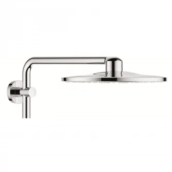 Sistem de dus cu termostat Grohe Euphoria SmartControl 310 Duo, montare aparenta, butoane pushturn, dus de mana inclus, 2 functii, CoolTouch, anti-calcar, etajera, crom
