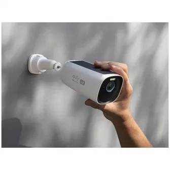 Sistem de supraveghere video eufyCam 3 S330, 4K Ultra HD, 8.3 MP, Incarcare solara, BionicMind™, Nightvision, Homebase 3 + 3 camere video