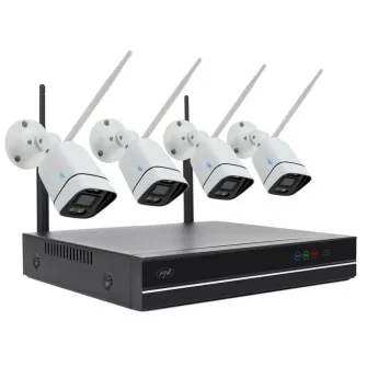 Sistem de supraveghere video PNI-WF660, WiFi660 NVR 8 canale si 4 camere wireless 3MP, P2P, IP66