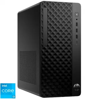 Sistem Desktop PC HP ProDesk 2 G1i E Tower cu procesor Intel® Core™ i3 14100 pana la 4.7GHz, 16GB DDR5, 512GB SSD, Intel® UHD Graphics 730, Free DOS, Black
