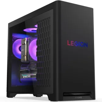 Sistem Gaming Lenovo Legion T5 30IAS10 cu procesor Intel Core Ultra 5 225F pana la 4.9GHz, 16GB DDR5, 1TB SSD, NVIDIA GeForce RTX™ 5060 8GB GDDR7, No OS, Eclipse Black, 3y on-site Premium Care