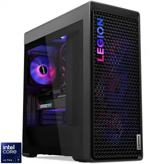 Sistem Gaming Lenovo Legion T7 34IAS10 cu procesor Intel® Core Ultra 7 265KF pana la 5.5GHz, 32GB DDR5, 1TB SSD, NVIDIA® GeForce RTX™ 5080 16GB GDDR7, No OS, Storm Grey, 3y on-site Premium Care