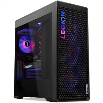 Sistem Gaming Lenovo Legion T7 34IAS10 cu procesor Intel® Core Ultra 7 265KF pana la 5.5GHz, 32GB DDR5, 1TB SSD, NVIDIA® GeForce RTX™ 5080 16GB GDDR7, No OS, Storm Grey, 3y on-site Premium Care