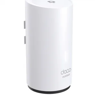 Sistem Mesh Wi-Fi TP-Link Deco X50-Outdoor(1-pack), Dual-Band, Wi-Fi 6, Gigabit, AX3000, de exterior, cu acoperire completa pentru casa, Seamless Roaming, Antivirus, Control Parental si Control Vocal