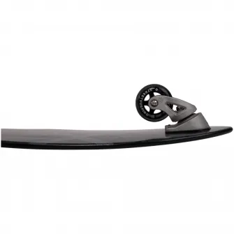Skateboard Surf Skate STREET SURFING Black Striker, 76 x 23 cm, Abec-9, negru