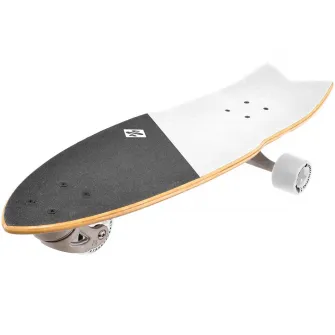 Skateboard Surf Skate STREET SURFING Shark Attack, 76 x 23 cm, Abec-9, alb