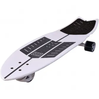 Skateboard Surf Skate STREET SURFING White Striker, 91 x 24 cm, Abec-9, alb