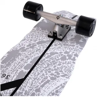 Skateboard Surf Skate STREET SURFING White Striker, 91 x 24 cm, Abec-9, alb
