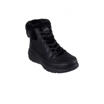 Skechers, Ghete de piele ecologica On-The-Go, Negru, 36