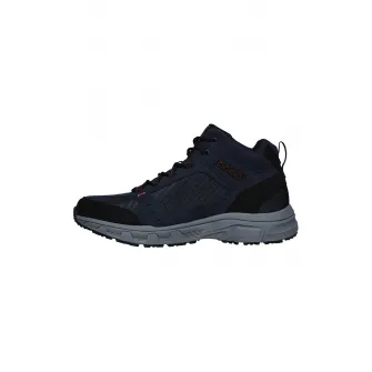 Skechers, Ghete din material textil si piele intoarsa Oak Canyo Ironhide, Bleumarin, 41