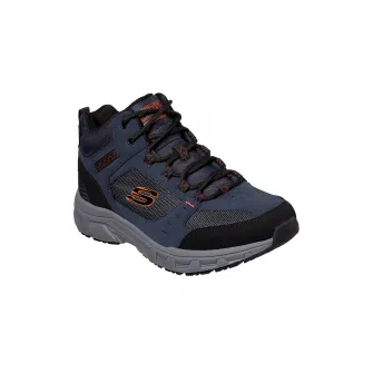 Skechers, Ghete din material textil si piele intoarsa Oak Canyo Ironhide, Bleumarin, 41