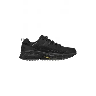 Skechers, Pantofi sport cu finisaj rezistent la apa si garnituri de piele intoarsa Bionic, Negru, 45.5
