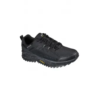 Skechers, Pantofi sport cu finisaj rezistent la apa si garnituri de piele intoarsa Bionic, Negru, 45.5