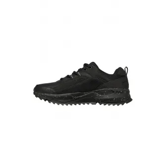 Skechers, Pantofi sport cu finisaj rezistent la apa si garnituri de piele intoarsa Bionic, Negru, 45.5