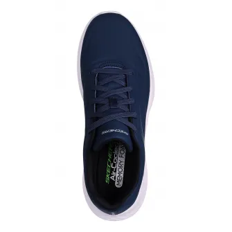 Skechers, Pantofi sport cu logo, Bleumarin, 40
