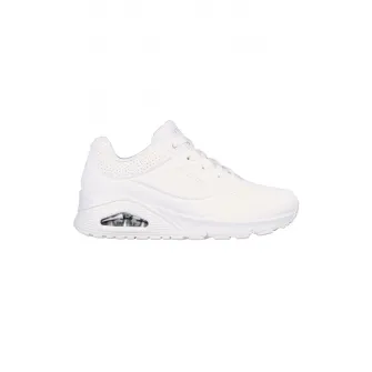 Skechers, Pantofi sport de piele ecologica Uno Stand On Air, Alb, 39.5