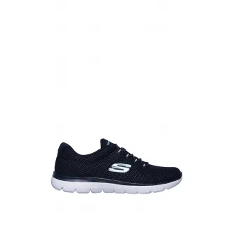 Skechers, Pantofi sport slip on, de plasa, cu Memory Foam™Summits-Quick Lapse, Albastru marin, 37.5