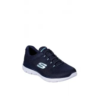 Skechers, Pantofi sport slip on, de plasa, cu Memory Foam™Summits-Quick Lapse, Albastru marin, 40