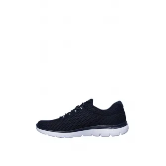 Skechers, Pantofi sport slip on, de plasa, cu Memory Foam™Summits-Quick Lapse, Albastru marin, 37.5