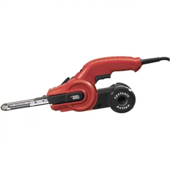 Slefuitor cu banda Black & Decker KA900E, 350 W, 220 V, 13x451 mm dimensiune lucru, 3 accesorii incluse