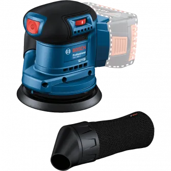 Slefuitor cu excentric pe acumulator Bosch Professional GEX 185-LI, 18 V, 125 mm diametru disc, 10.000 RPM, 20.000 vibratii/min, sac colector praf, fara acumulator/incarcator