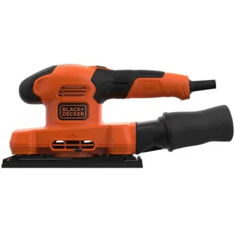 Slefuitor cu talpa Black  Decker BEW220-QS, 150 W, 230 V, 28.000 oscilatii/min, Ø 20 mm circuit oscilant, sac colector pentru aspirare praf, 90 x 187 mm placa slefuire, 2 m lungime cablu