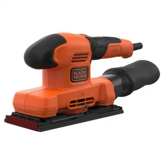 Slefuitor cu talpa Black  Decker BEW220-QS, 150 W, 230 V, 28.000 oscilatii/min, Ø 20 mm circuit oscilant, sac colector pentru aspirare praf, 90 x 187 mm placa slefuire, 2 m lungime cablu