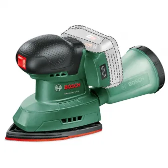 Slefuitor multifunctional pe acumulator Bosch UniversalSander 06033E3100, 18 V, 22.000 vibratii/min, 1.6 mm diametru orbita, 183x93 mm/49x101 mm sufrafata slefuire dreptunghiulara/fier de calcat, 2 hartii abrazive, fara acumulator/incarcator