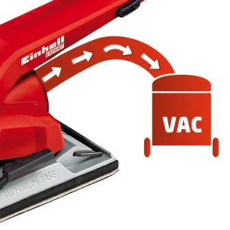 Slefuitor orbital Einhell TE-OS 2520 E, 250 W, 230 V, 24.000 oscilatii/min, 230x115/280x115 mm dimensiune banda, viteza reglabila, maner ergonomic