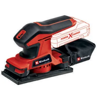 Slefuitor orbital pe acumulator Einhell TC-OS 18/187 Li Solo, 18 V, tehnologia PXC, 187 x 90 mm suprafata slefuire, 24.000 oscilatii/min, 2 mm circuit oscilant, fara acumulator/incarcator