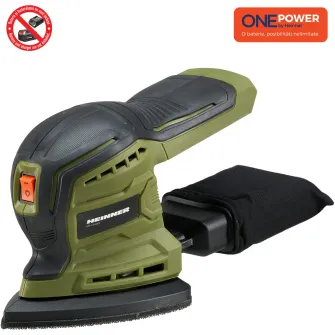 Slefuitor pe acumulator Heinner HR-LSA001, 18 V, 12.000 oscilatii/min, tehnologie OnePower, fara acumulator/incarcator