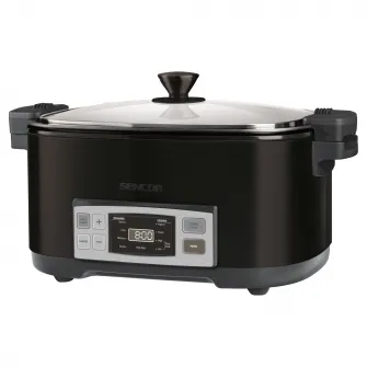 Slow cooker Sencor SPR 5508BK, Keep Warm, Afisaj LED, Negru
