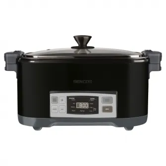 Slow cooker Sencor SPR 5508BK, Keep Warm, Afisaj LED, Negru