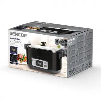 Slow cooker Sencor SPR 5508BK, Keep Warm, Afisaj LED, Negru