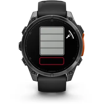 Smartwatch Garmin fenix 8, 47mm, AMOLED, Slate Gray, Black Silicone Band
