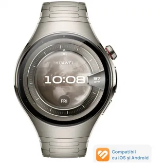 Smartwatch HUAWEI Watch 5, 46mm, Aerospace-Grade Titanium Case with Titanium Strap