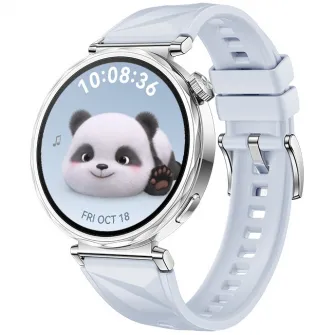 Smartwatch Huawei Watch GT 5, 41MM, Tarnish Stainless Steel Case, Blue Fluoroelastomer Strap