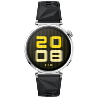 Smartwatch Huawei Watch GT 5, 41MM, Tarnish Stainless Steel Case, Black Fluoroelastomer Strap