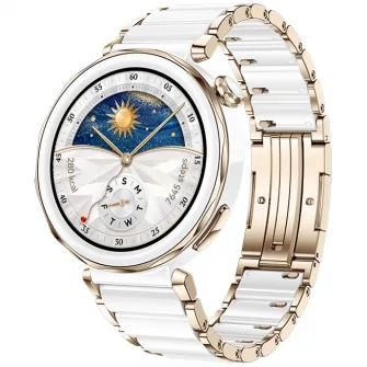 Smartwatch Huawei Watch GT 5 Pro, 42MM, Auriu, Alb
