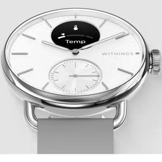Smartwatch Withings Scanwatch 2, 38mm, Alb