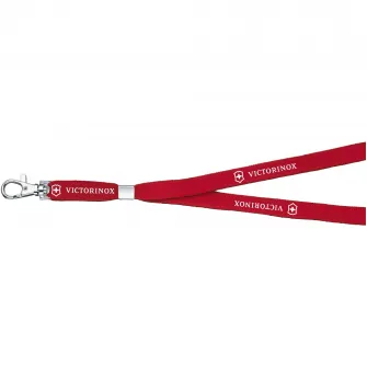 Snur textil cu SnapLock Victorinox 4.1879,Rosu