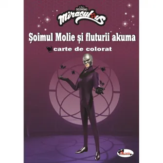Soimul molie si fluturii akuma- carte de colorat