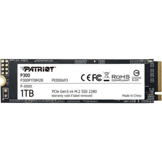 Твердотельный накопитель (SSD) Patriot P300, 1 ТБ, NVMe, M.2.