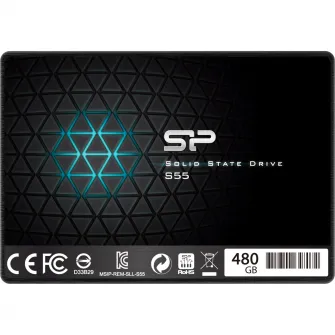Твердотельный накопитель (SSD) Silicon Power S55, 480 ГБ, 2,5 дюйма, SATA III