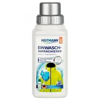 Solutie de impermeabilizare haine, incaltaminte, rucsacuri si corturi Heitmann, 250 ml