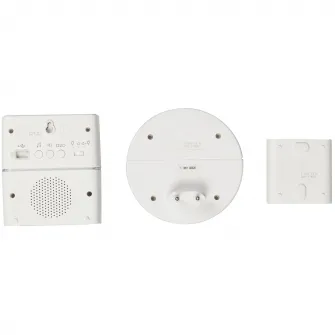 Sonerie dubla wireless Legrand Serenity, USB, MP3, 30 tonuri, 85 Db, 1.5V/230V, IP54/IP20, 200m, Alb