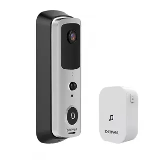 Sonerie video inteligenta Denver SHV-120, Wireless, Negru/argintiu