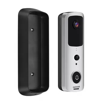 Sonerie video inteligenta Denver SHV-120, Wireless, Negru/argintiu
